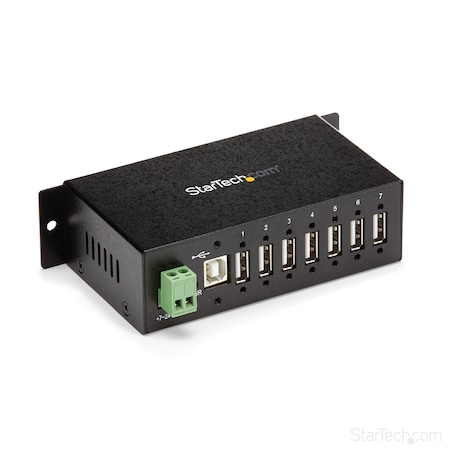 STARTECH.COM Mountable Rugged Industrial 7 Port USB Hub ST7200USBM